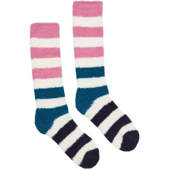 Joules Womens Fabulously Fluffy Contrast Super Soft Socks UK Size 4-8