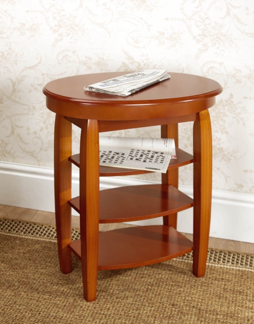 Greenhurst Swivel Top Side Table (Oak)