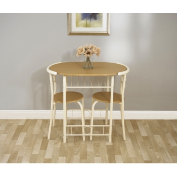 Greenhurst Stylish Compact Dining Table (Light Oak/Buttermilk)