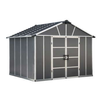 Palram 11x9 Yukon Shed (Dark Grey with WPC Floor)