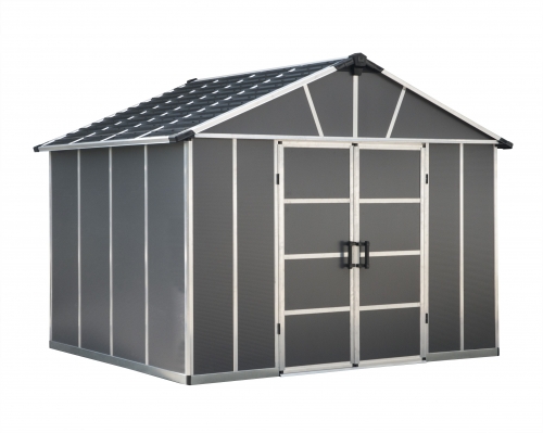 Palram 11x9 Yukon Shed (Dark Grey with WPC Floor)