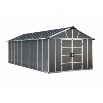 Palram-Canopia 11x21.3 Yukon Shed (Dark Grey with WPC Floor)