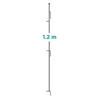 Panacea [Large] Multi-Purpose Grid Fence Latch Post Stake 1.2m (Black)