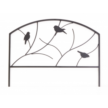 Panacea Perching Birds Garden Edge 45 x 60cm (Black)