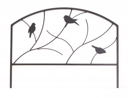 Panacea Perching Birds Garden Edge 45 x 60cm (Black)