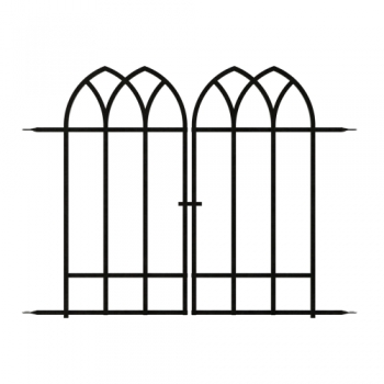 Panacea Gothic Gate 92 x 92cm (Black)