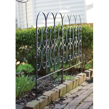 Panacea Triple Arch Garden Edge 78 x  60cm (Black)