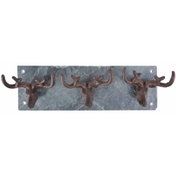 Fallen Fruits Stag Antler Hooks on Slate