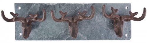 Fallen Fruits Stag Antler Hooks on Slate