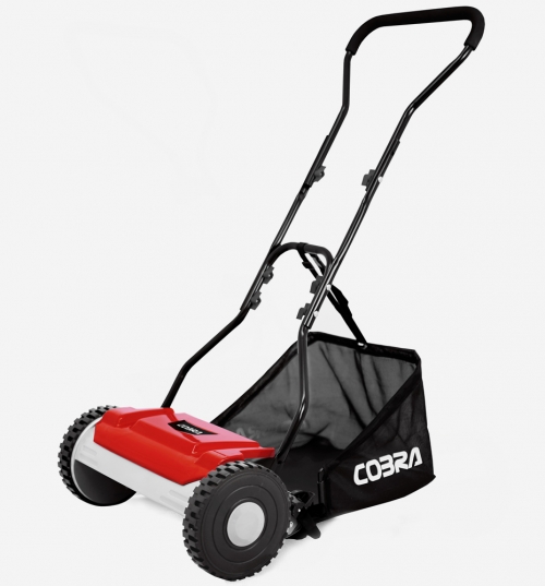 Cobra HM381 15" Hand Lawnmower and Grass Collector