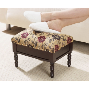 Greenhurst Storage Footstool (Classic Floral)