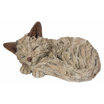 Vivid Arts Wood Life Sleeping Fox Cub - Size D