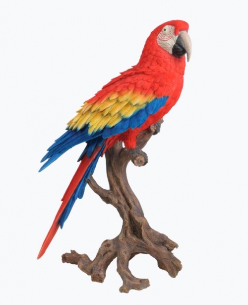 Vivid Arts Real Life Red Macaw Perched - Size A