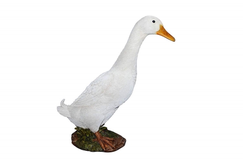 Vivid Arts Real Life White Standing Duck - Size B