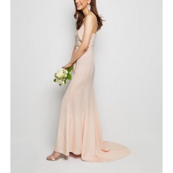 Pale Pink Satin Button Front Maxi Dress