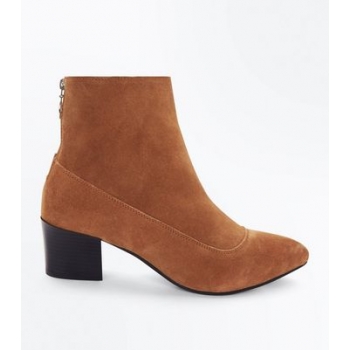 Tan Premium Suede Ring Zip Western Boots