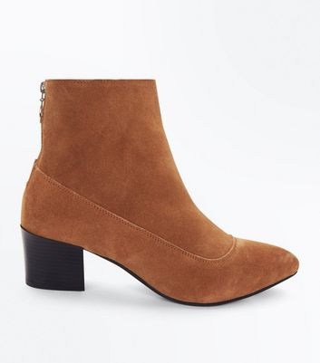 Tan Premium Suede Ring Zip Western Boots