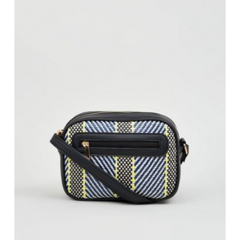 Green Neon Woven Cross Body Bag