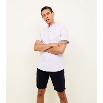 Lilac Oxford Short Sleeve Shirt