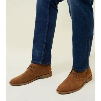 Tan Faux Suede Desert Boots