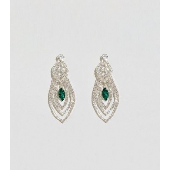 Silver Premium Overlapping Teardrop Earrings