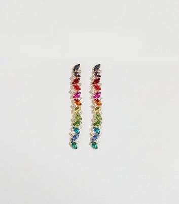 Rainbow Premium Gem Drop Earrings