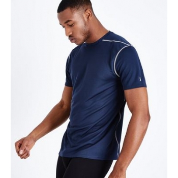 Navy Mesh Sports T-Shirt