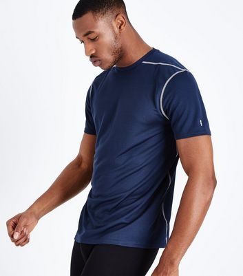 Navy Mesh Sports T-Shirt