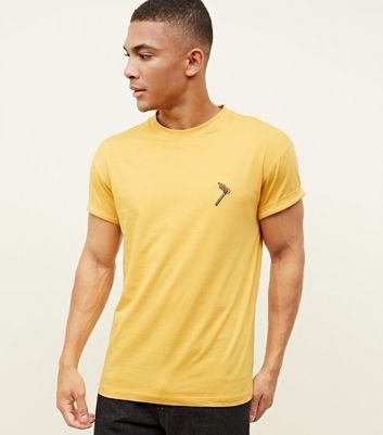 Yellow Match Embroidered T-Shirt