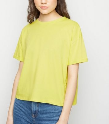 Bright Green Organic Cotton Boxy T-Shirt