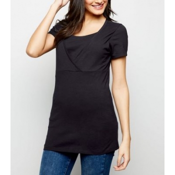 Maternity Black Nursing T-Shirt