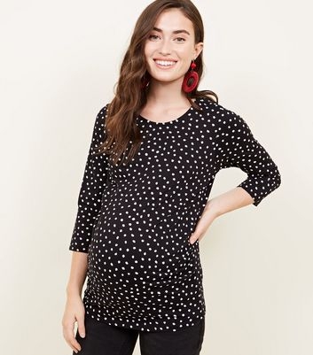 Maternity 3/4 Sleeve Spot T-Shirt