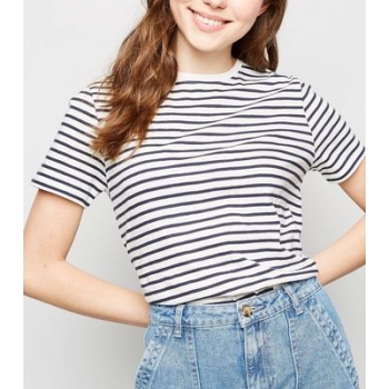 White Stripe Cotton T-Shirt