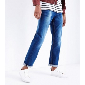 Blue Straight Leg Jeans