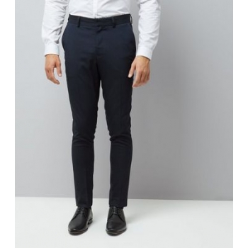 Blue Skinny Suit Trousers