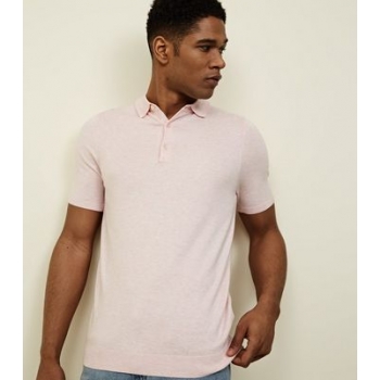 Pink Knit Muscle Fit Polo Shirt