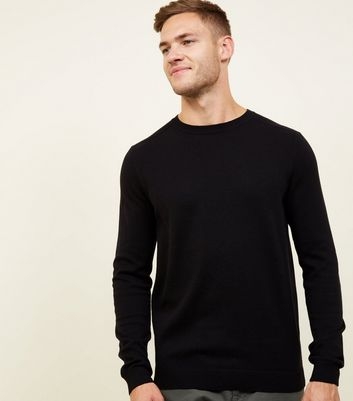 Black Crew Neck Jumper