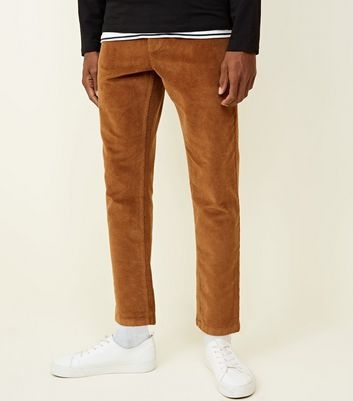 Stone Slim Crop Corduroy Trousers