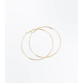 Gold Skinny Hoop Earrings