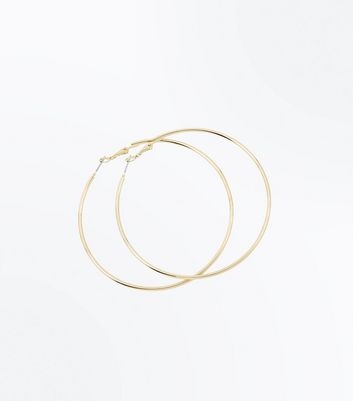 Gold Skinny Hoop Earrings