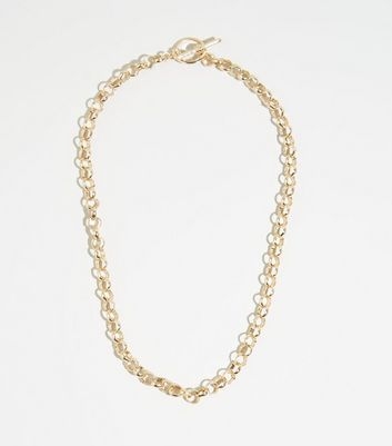 Gold Chain Thread Through Necklace