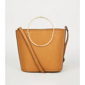 Mustard Half Circle Handle Bucket Bag