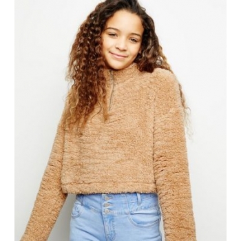 Girls Stone Teddy Funnel Neck Sweatshirt