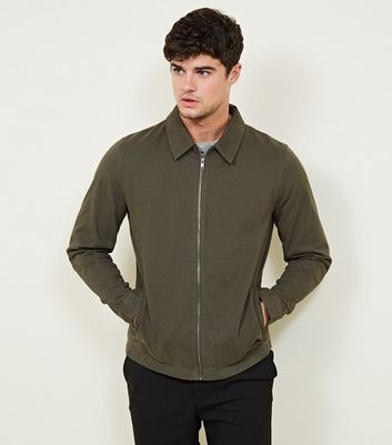 Khaki Zip Through Shacket