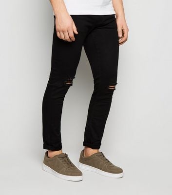 Black Ripped Knee Skinny Jeans