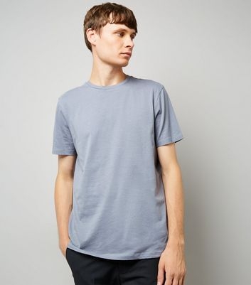 Pale Blue Crew Neck T-Shirt