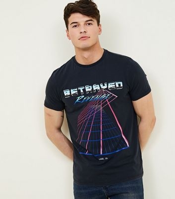 Black Slogan Betrayed Washed Graphic T-Shirt