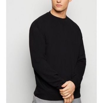 Black Dropped Shoulder Sweatshirt