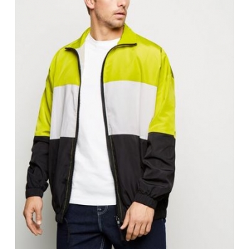 Multicoloured Neon Colour Block Wind Breaker