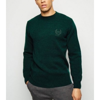 Teal 1992 Embroidered Textured Jumper